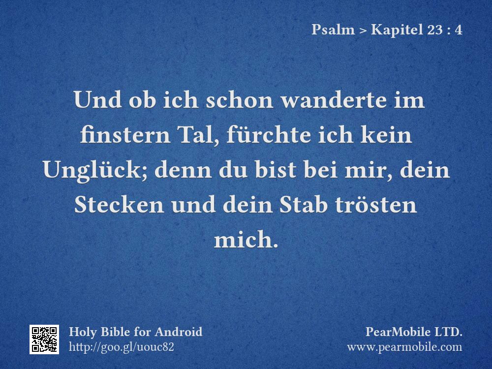 Psalm, Kapitel 23:4